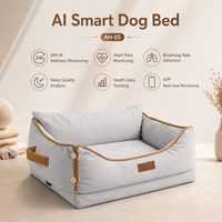 Lit pour chien intelligent OEM ODM, canapé-lit pour animaux de compagnie en gros, design tendance, emballage en boîte, couleur de tissu personnalisée, logo, support de marque privée