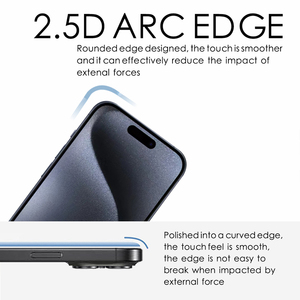 Protector de Pantalla de Vidrio Templado 2.5D Premium 9H para <span class=keywords><strong>iPhone</strong></span> 13 <span class=keywords><strong>14</strong></span> 15 16 <span class=keywords><strong>Pro</strong></span> Max <span class=keywords><strong>Cristal</strong></span> Templado - Product Image 5