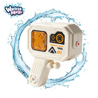 Pistolet à eau miniature Cyberpunk en plastique pour enfants, pistolet à eau coloré cool, longue portée, lanceur d'eau manuel, jouet aquatique d'été pour l'extérieur