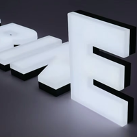 Enseigne commerciale en acrylique LED DakeSign, design personnalisé gratuit, OEM ODM, étanche IP65, éclairage publicitaire décoratif, Bluetooth/WiFi