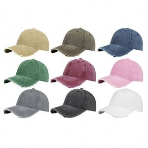 Gorra de béisbol unisex vintage de algodón lavado y desgastado, estilo camionero, ajustable, para deportes, sin estampado, al por mayor - Product Image 6