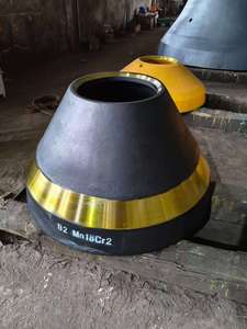 Revestimiento de Cono y Manto de Trituradora de Alto Manganeso Mn18Cr2 para <span class=keywords><strong>Metso</strong></span> <span class=keywords><strong>HP400</strong></span> - Product Image 2