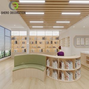 Bibliothèque Moderne <span class=keywords><strong>de</strong></span> Haute Qualité Personnalisable, Étagères <span class=keywords><strong>de</strong></span> Bibliothèque Réglables - Product Image 4