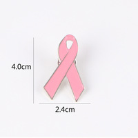 Vente directe d'usine de broches de ruban colorées en forme de coeur Badges de sensibilisation au cancer vêtements cartable et accessoires