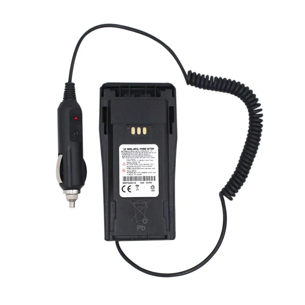 EP450 Walkie Talkie CP040 Input DC 12V Car Charger Battery Eliminator for Motorola GP3688 GP3188 EP450 CP040 etc Two way Radio