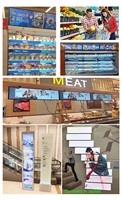 Pantalla LED Impermeable para Interiores, Pantalla LED Dinámica Promocional para el Lateral de Estantes de Alimentos Frescos