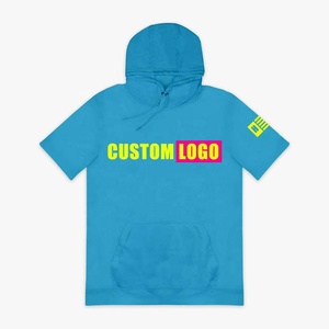 2024 Mỹ Hợp Thời Trang Cao Đường Phố 3D Kỹ Thuật Số In Polyester Vải Trùm Mũ Trùm Bóng Của Nam Giới Và Phụ Nữ Của Giản Dị Ngắn Tay Áo Hoodie - Product Image 4