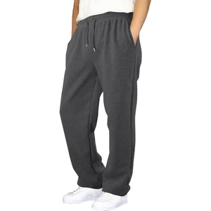 Custom High Quality Woolen Casual Gym <b>Stacked</b> <b>Joggers</b> Eco-friendly Plus Size Men's Mid Waist Baggy Sweatpants OEM Service - Product Image 2