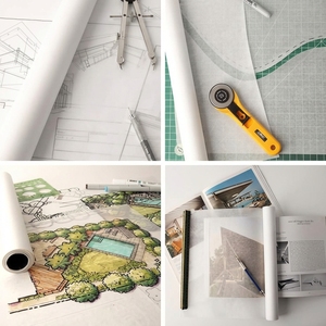 Op maat gemaakte doorschijnende inpakpapier, transparant papier in rollen en vellen, 50-180 gsm - Product Image 3