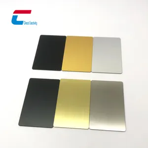 Stainless Steel Gold Black Metal RFID NFC Card NTAG216 Metal Nfc Card
