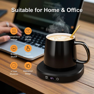 Cup Warmer Usb Coffee Electric Cooler and Car Mug Candle With <b>Battery</b> <b>Operated</b> Smart Wireless Heated - Product Image 4