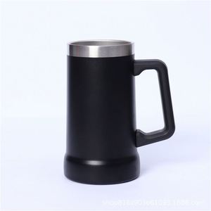 Chope à bière en acier inoxydable de 24 oz, grande capacité, design anti-transpiration, accessoires de bar personnalisés gravés, ASM33 - Product Image 1