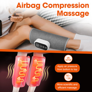 Masseur de jambes à compression d'air 3 modes personnalisé en usine, appareil intelligent de massage des mollets et des pieds, amincissant, pétrissant les méridiens, sans fil - Product Image 4