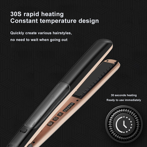 Lisseur <span class=keywords><strong>à</strong></span> vapeur professionnel, chauffe rapide, 5 températures réglables, trou <span class=keywords><strong>à</strong></span> vapeur, <span class=keywords><strong>fer</strong></span> <span class=keywords><strong>à</strong></span> lisser en céramique - Product Image 5