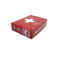 Boîte d'expédition pliable au design personnalisé avec gaufrage et pelliculage mat pour fournitures médicales, trousses de premiers secours, emballage de pilules