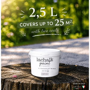 41 SOFT VIOLET 25 lt LaChalk the evolution of <b>chalk</b> paint Where <b>chalk</b> meets resin: Hybrid <b>Chalk</b> Resin Paint made in Italy - Product Image 2