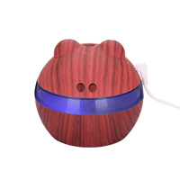 Humidificateur d'air de bureau à impulsion à brume froide de haute qualité, rechargeable par USB, avec humidistat, pour usage domestique, hôtelier et automobile, modèle Ours