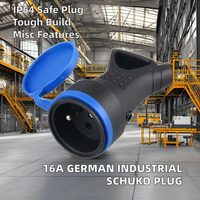 2026 Bestseller 16A Europäischer Industrie-Gummistecker 16 Ampere Wandstecker mit CE Schuko Standard Lampenfassungen & Lampensockel