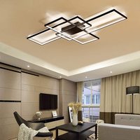 Plafonnier LED en acrylique à montage encastré, luminaire décoratif de plafond, luminaire décoratif de plafond, idéal pour un salon, une salle à manger ou une télécommande