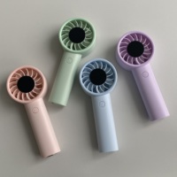 Ventilateur portable rechargeable 5000 mAh, grande batterie, 100 vitesses, affichage numérique, avec crochet pour le camping, mini ventilateur portable