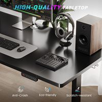 Mesa de Juego ALINUNU con Color Personalizado para Sala de Juegos, Escritorio de Juego Eléctrico con Altura Ajustable
