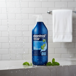 Shampooing Dantrol rafraîchissant au menthol et eau pétillante, aux acides aminés et minéraux pour cheveux bouclés - Anti-pelliculaire, nettoyage en profondeur 820ml Premium - Product Image 3