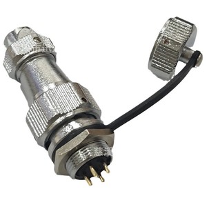 Connecteur circulaire WY16 Aviation Plug mâle 8P en alliage de zinc étanche à montage sur panneau plaqué or - Product Image 1