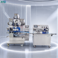 Nouvelle machine de dépose de biscuits à double couleur avec trois trémies et servomoteur PLC, 1000-5000 pièces/h, bande large, buse personnalisable, équipement de boulangerie