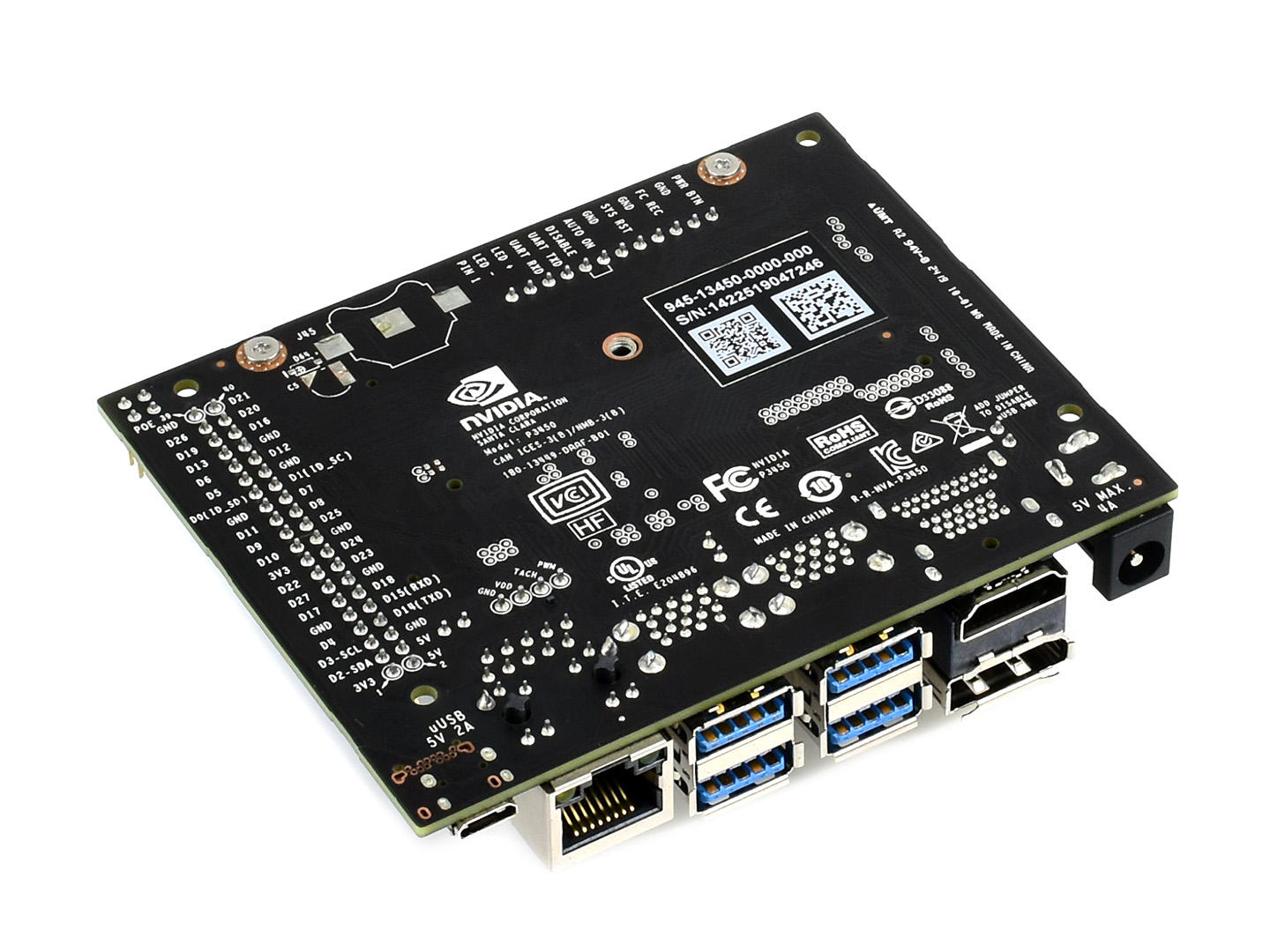 Nvidia Jetson Nano 4GB Developer Kit - 128-Core Maxwell, Gigabit