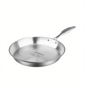 Sartén de Acero Inoxidable Db de 20 cm, Compatible con Inducción, Diseño Minimalista para Todo Tipo de Estufas - Product Image 1