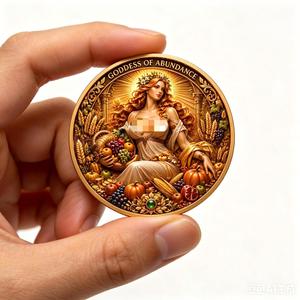 DETTA DESSA DELLA ABUNDANZA, Moneta Commemorativa in Rame Puro 999 da 1 Oncia, con Rilievo Alto, Prezzo <span class=keywords><strong>di</strong></span> Fabbrica - Product Image 1