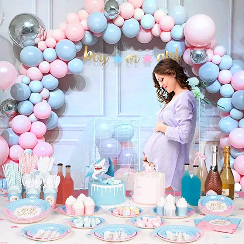 25 Guests Girl or Boy Gender Reveal Party Supplies Baby Shower Favor Party Supplies Gender Reveal Decorations