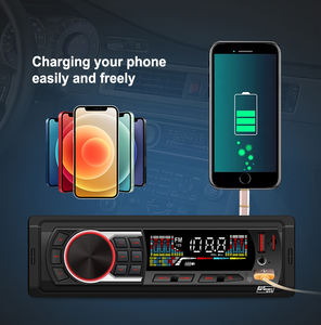 Superventas ISO One Din <span class=keywords><strong>Car</strong></span> <span class=keywords><strong>Radio</strong></span> Pantalla LED USB BT Conexión de tarjeta SD Panel fijo rectangular MP3 <span class=keywords><strong>Car</strong></span> Player ISO Certified - Product Image 3