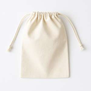 Pochette à cordon en coton biologique recyclable de haute qualité pour l'emballage de bougies et de bijoux avec impression de logo personnalisé - Product Image 5