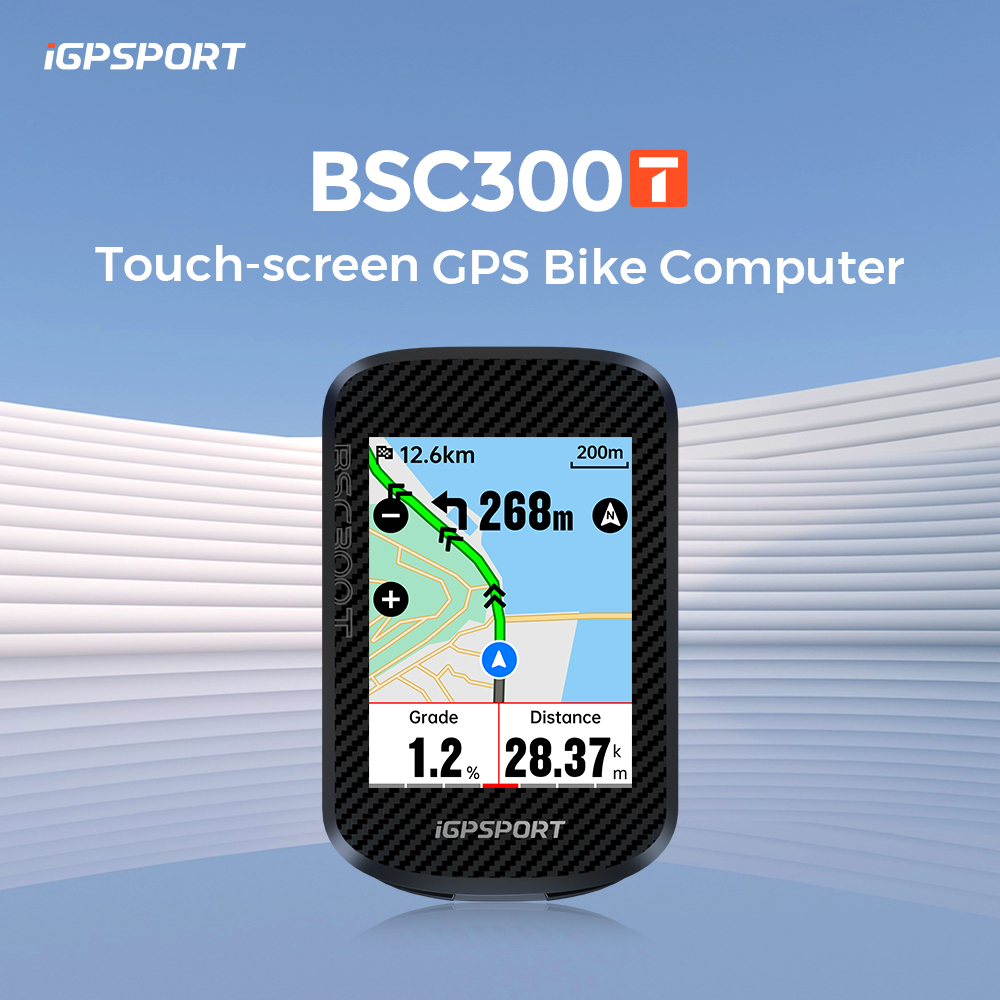 IGPSPORT BSC300T GPS Cycle Bike Computer Wireless Speedometer BLE 