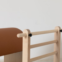 Baril d'escalade Pilates en bois d'érable personnalisable avec fonctions réglables, design portable, logo personnalisé