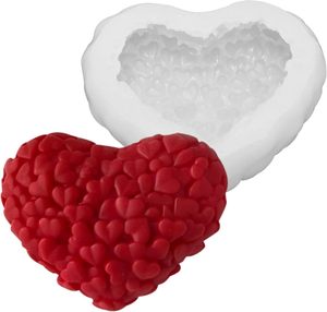 Día de San Valentín forma de corazón vela perfumada molde de silicona hecho a mano decoración del hogar regalo de boda - Product Image 1