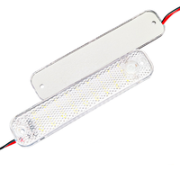 4 Rangées 36 Perles Haute Lumière LED Éclairage Intérieur de Voiture avec Grand Interrupteur 12V 85V Ultra Mince Mini Lampe de Lecture pour Cabine Coffre