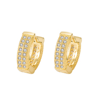 Janegsy — boucles d'oreilles rondes en or pour femmes, bijoux de bonne qualité, style brésilien, 18k, tendance, vente en gros