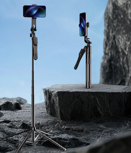 BEIYANG C11 C12 K28折りたたみ式ワイヤレスリモート携帯電話ミニポケットモノポッド自分撮りスティック三脚iPhone Android用 - Product Image 1