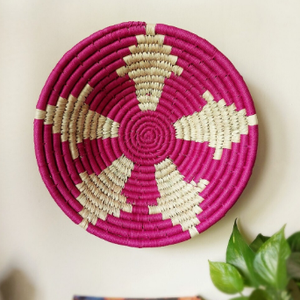 Cesta Colgante de Pared Redonda de Mimbre Tejida a Mano Estilo Art Deco para Decoración del Hogar, Sala de Estar y Dormitorio - Product Image 2