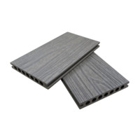 Plancher de terrasse en WPC co-extrudé moderne, imperméable, durable, composite bois-plastique PVC, pour les parcs extérieurs, installation facile