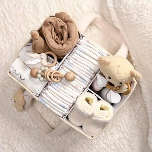 Caja de Almacenamiento para Pañales de Bebé con Asa, Libre de BPA, Multifuncional, Portátil, para Niños y Niñas, Recién Nacidos, 12 Años, Regalo para Auto, Ducha, Canasta - Product Image 4