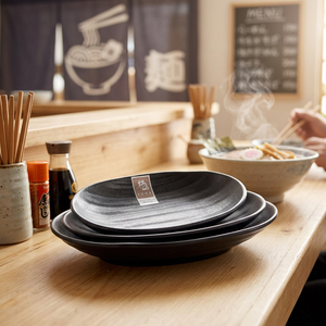 Hotsale Unbreakable Melamine Oval Dinner Appetizer Tapas <strong>Plate</strong> - Product Image 3