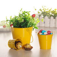 Mini Cestas Metálicas de Hojalata para Dulces, Cajas de Regalo para Bodas y Fiestas, Cajas para Chocolates y Dragées, Suministros para Envolver Dulces y Bombones