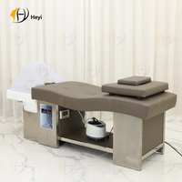 Tête de salon de coiffure moderne lit de shampoing de spa chaise de lavage tête lit de shampoing de spa avec réservoir d'eau lit de bassin de shampoing