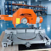 Nouvelle machine à scier les barres d'acier à froid AJZN à angle de 45 degrés, moteur 3kW 380V, haute précision, 170kg, lame de 455mm, haute capacité de coupe