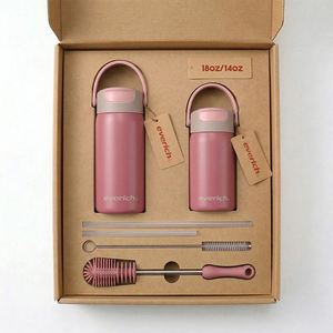 ขวดน้ำสแตนเลสสุญญากาศ Everich รุ่นยอดนิยม สกรีนโลโก้ได้ หลากสี ขนาด 14 ออนซ์ 18 ออนซ์ สำหรับเดินทาง เล่นกีฬา ปากกว้าง ใช้ซ้ำได้ - Product Image 1