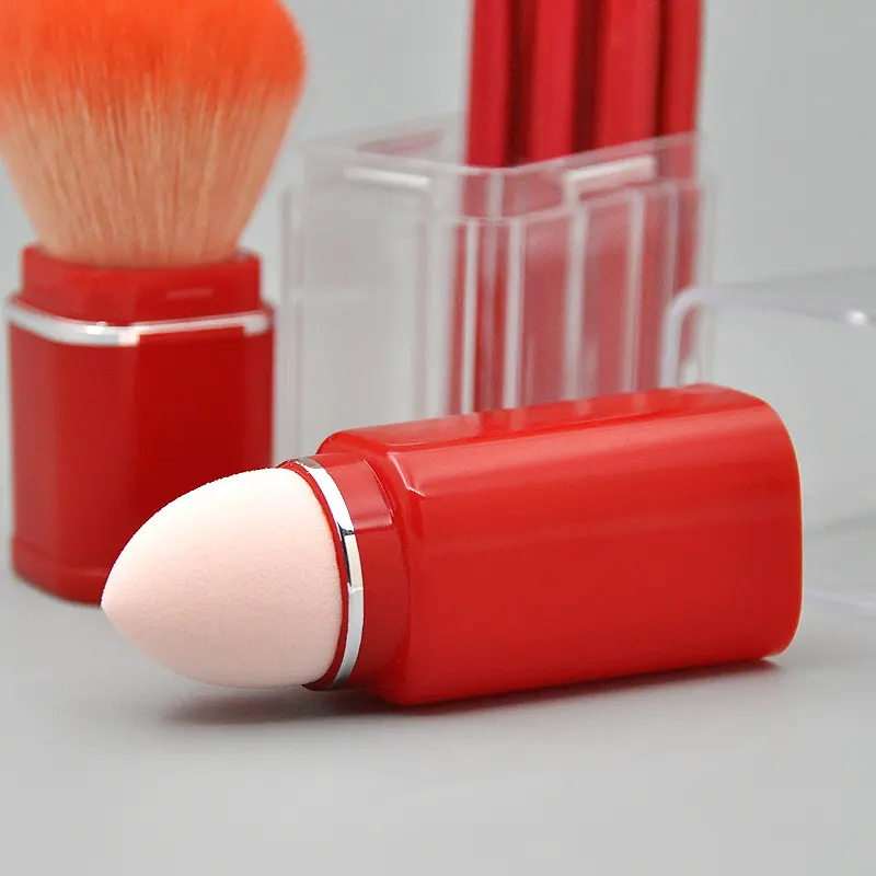 Fabrikanten Oem 6 Pcs Borstels Pak Professionele Private Label Roze Make-Up Cosmetische Borstels Set