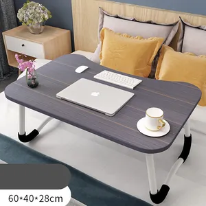 Table au-dessus de cm pour ordinateur portable, bureau moderne, Table d'étude, bureau d'ordinateur, pliable, en bois, pour lit